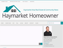 Tablet Screenshot of haymarkethomeowner.com